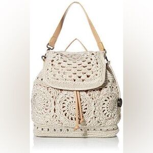 The Sak Sayulita Medallion Crochet Backpack